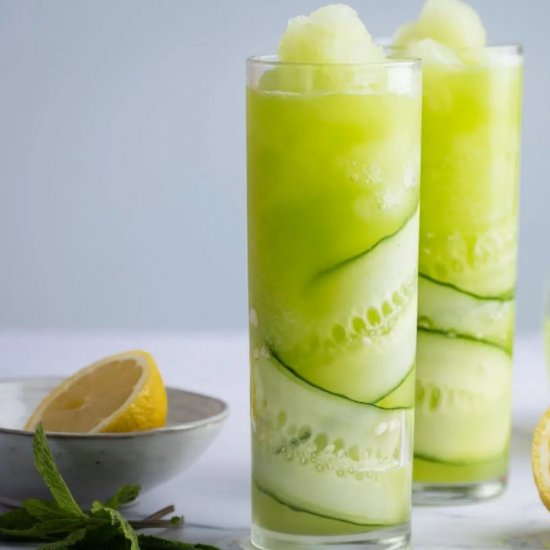 Frozen Cucumber Lemonade Cocktail