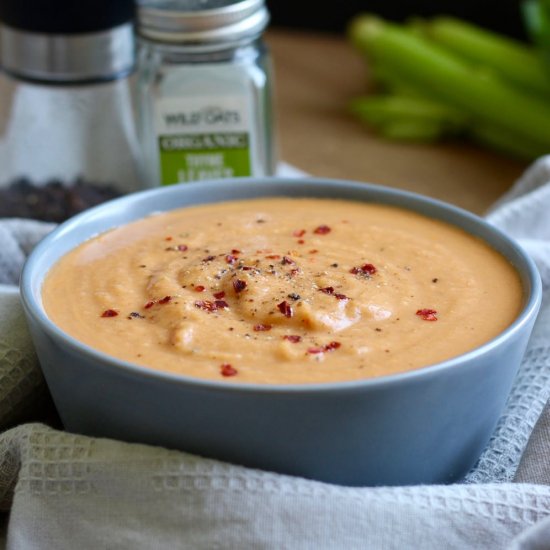 Vegan Cauliflower Tahini Soup