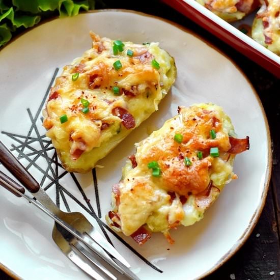 Twice Baked Potatoes with Bacon