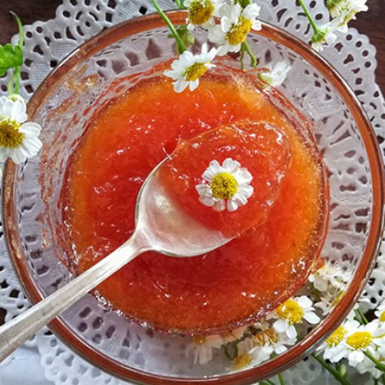 Low Sugar Peach Jam (No Pectin)