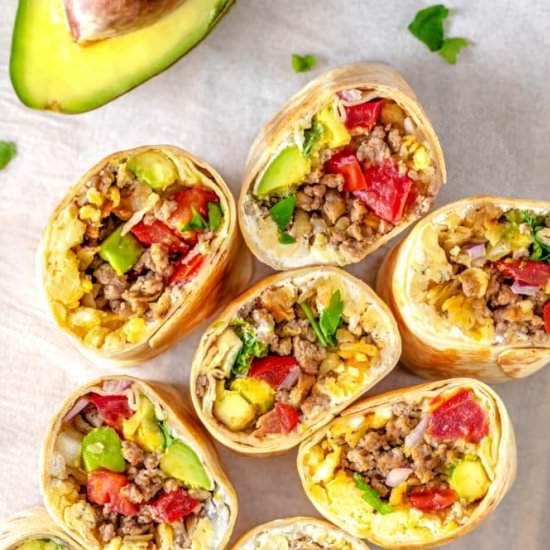 Breakfast Burritos with Potatoes