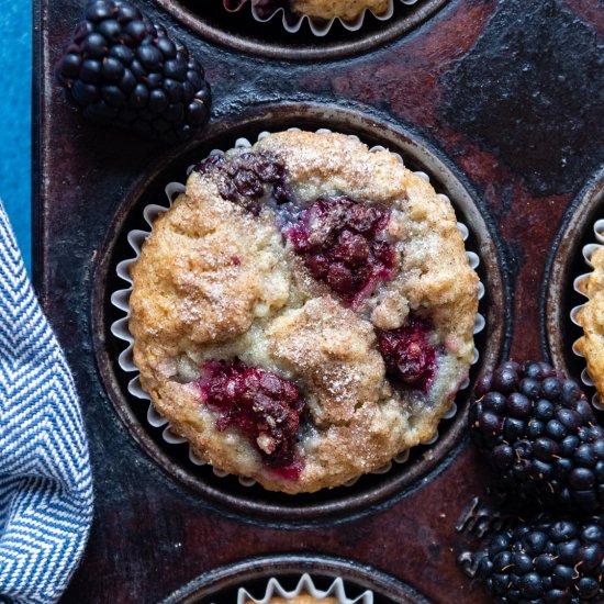 Gluten Free Blackberry Muffins