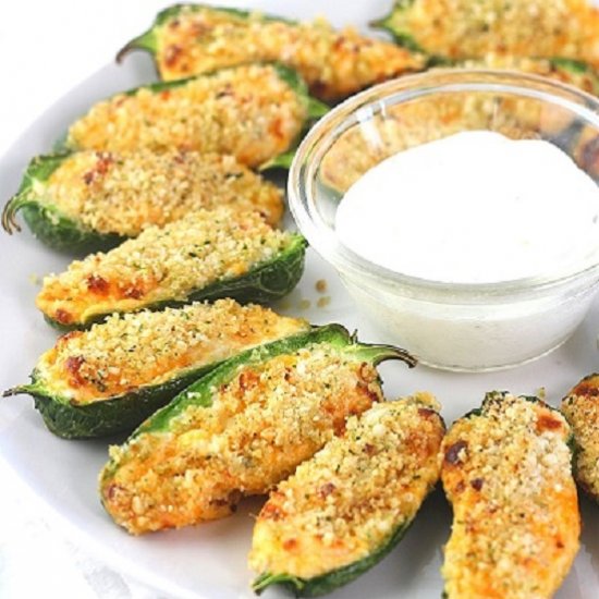 homemade air fryer jalapeño poppers