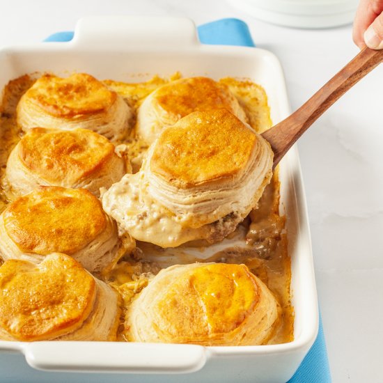 Biscuits and Gravy Casserole