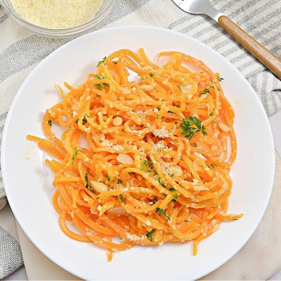 LOW CARB BUTTERNUT SQUASH NOODLES