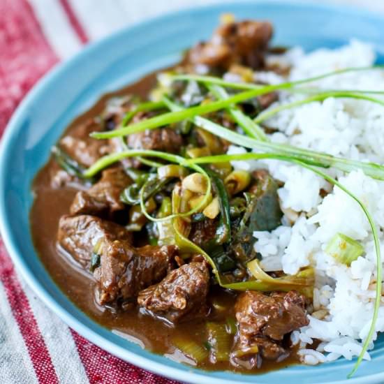 Stir-Fried Mongolian Lamb