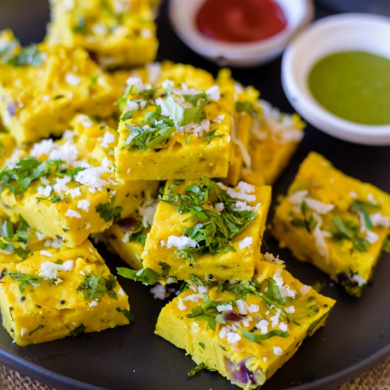 Dhokli Khandvi | Plate Khandvi