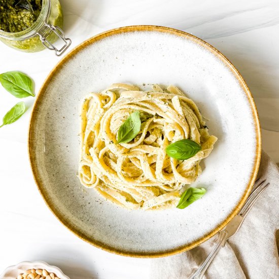 Ricotta pesto pasta