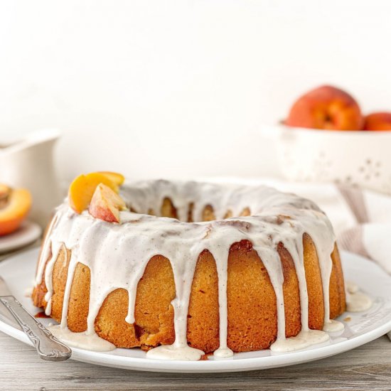 Peach Cobbler Pound Cake