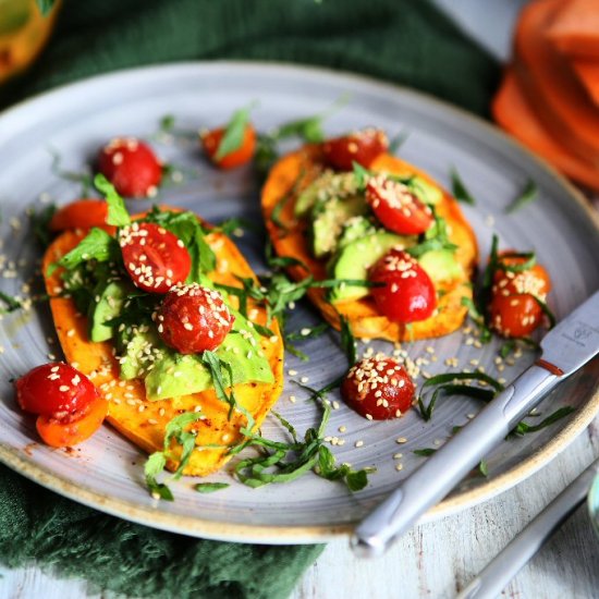 Sweet Potato Toast with Avocado and