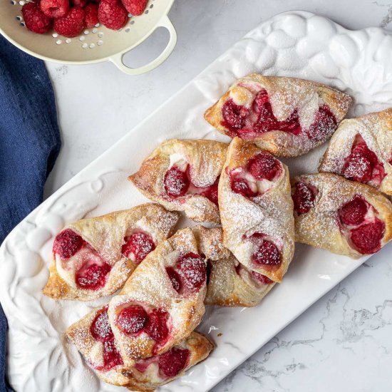 Raspberry Danish with Puff Pastry