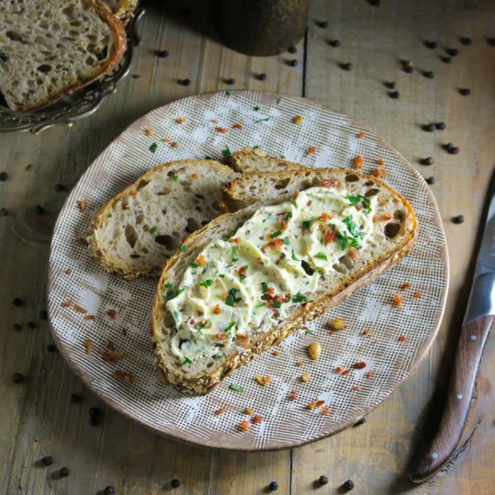 Bacon garlic herb butter