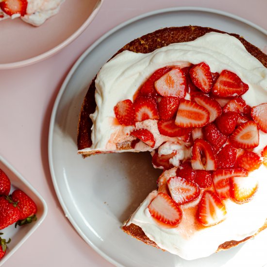 Strawberry Orange Layer Cake