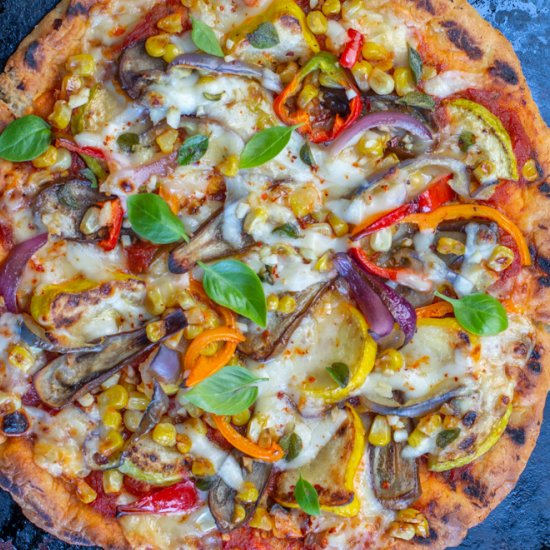 grilled veggie pizza