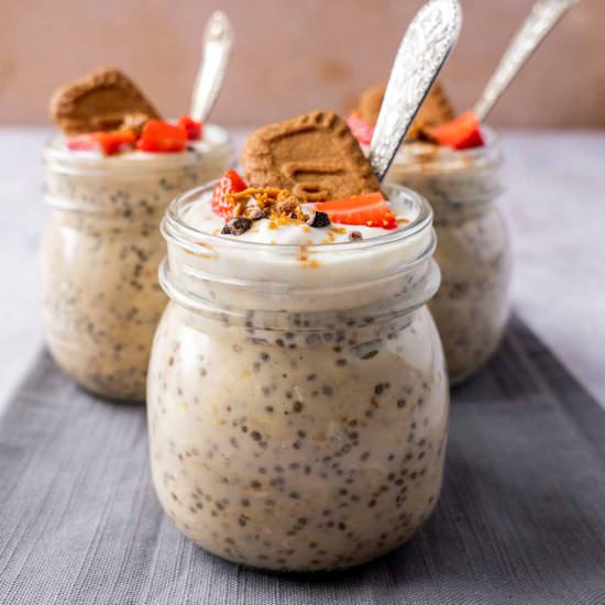 Biscoff Overnight Oats