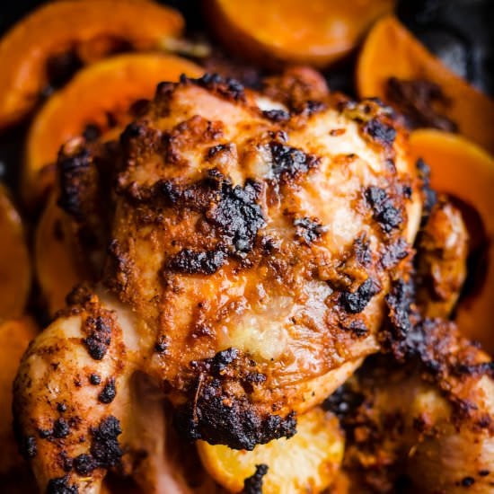 Roast Chicken and Butternut Squash