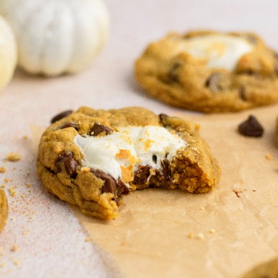 Pumpkin S’mores Cookies