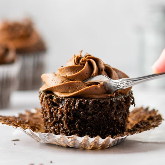 Triple Chocolate Cupcakes