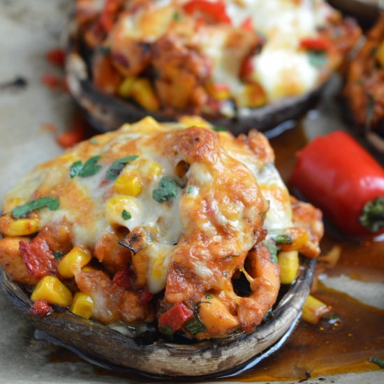 Mexican Stuffed Mushrooms