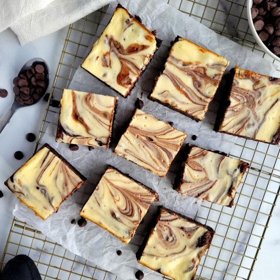 Cream Cheese Swirl Brownies