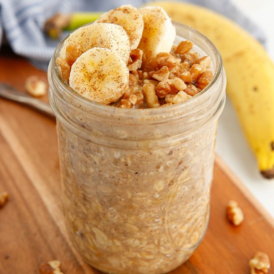 Banana Bread Overnight Oats