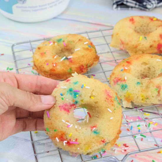 Cakey Vanilla Collagen Donuts