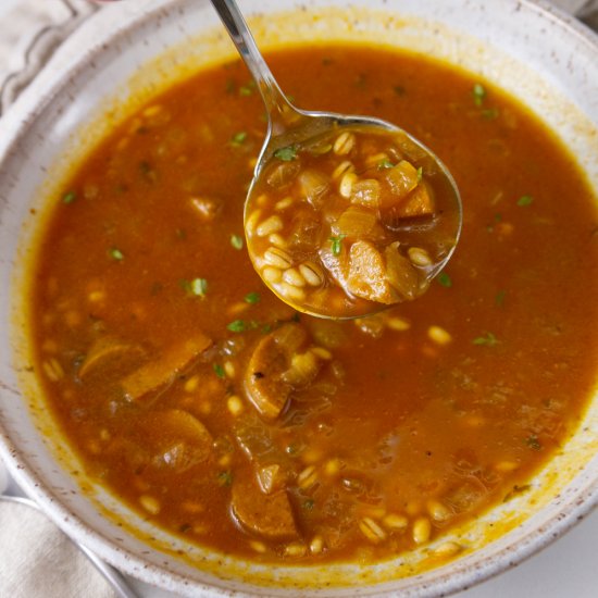 Pumpkin Barley Soup