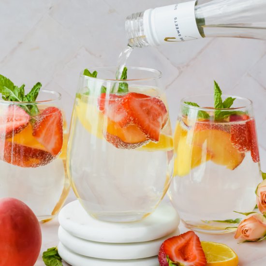 Sparkling Peach Sangria