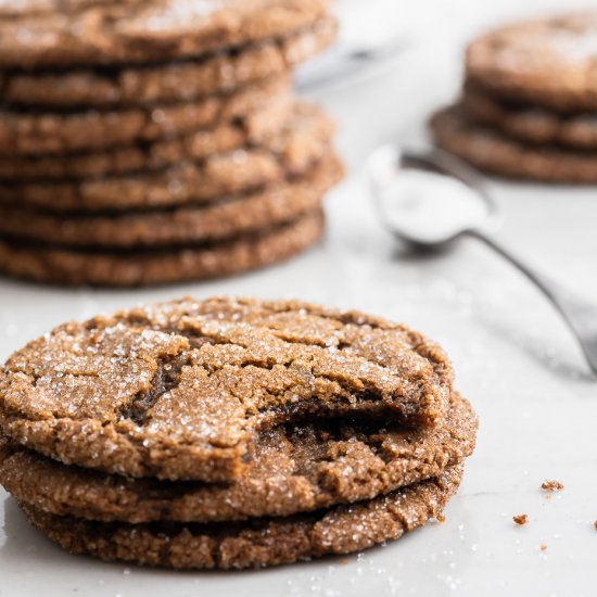 molasses crinkle cookies