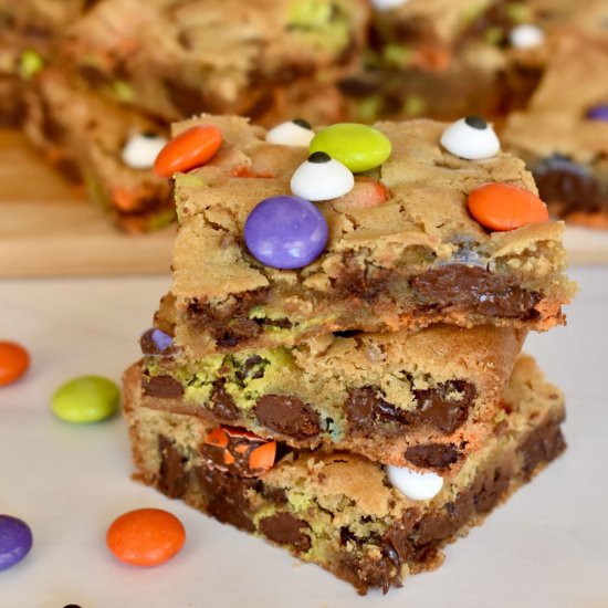 Halloween Cookie Bars