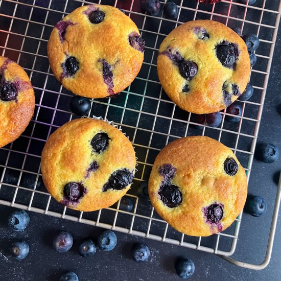 Cake Mix Blueberry Muffins Recipe