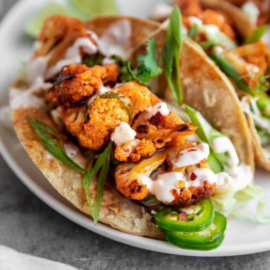 Best Buffalo Cauliflower Tacos