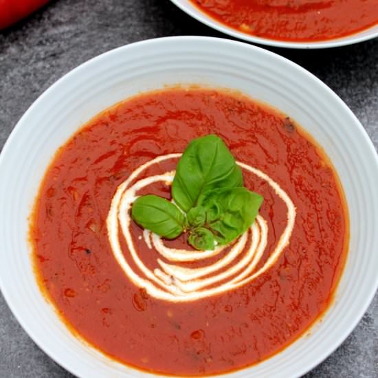 Roasted Tomato & Red Pepper Soup