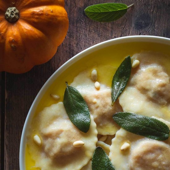 Vegan Butternut Squash Ravioli