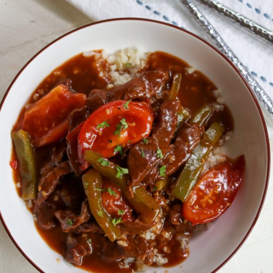 Instant Pot Pepper Steak