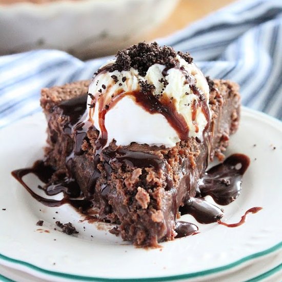 Crustless Fudge Pie