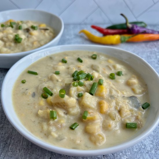 Corn Poblano Chowder