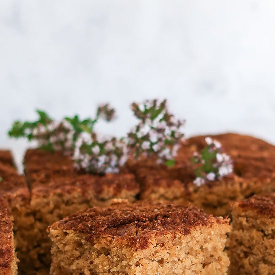 snickerdoodle oat snacking cake GF