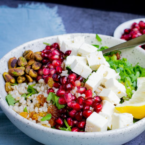 Egyptian Pomegranate Barley Salad