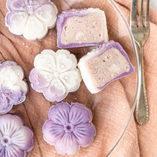 Taro Snow Skin Mooncakes