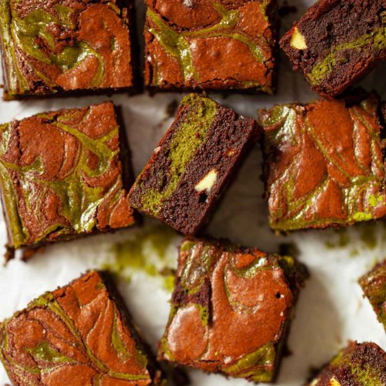 Matcha Cheesecake Brownies