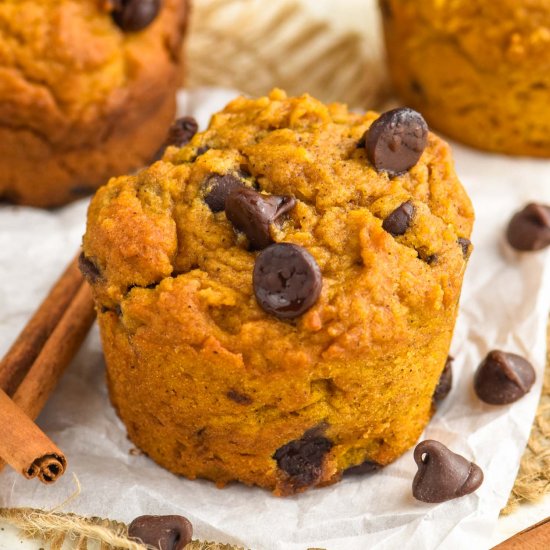 Pumpkin Chocolate Chip Muffins