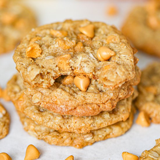 Chewy Butterscotch Oatmeal Cookies