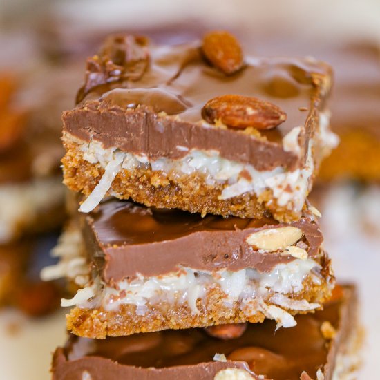 Chocolate Coconut Layered Bars