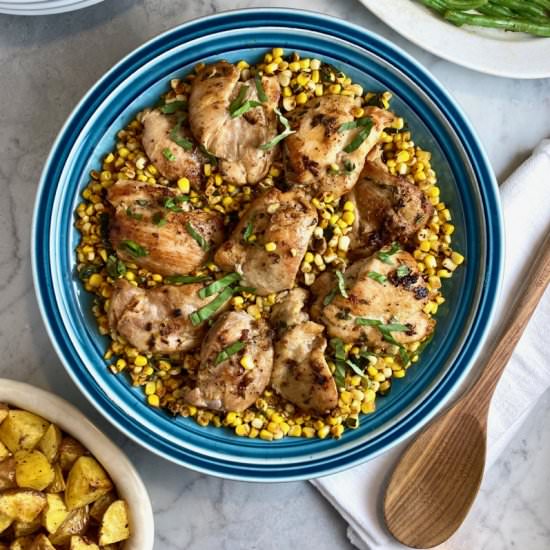 Chicken & Brown Butter Corn