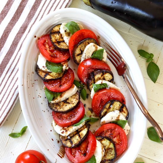 Grilled Eggplant Caprese