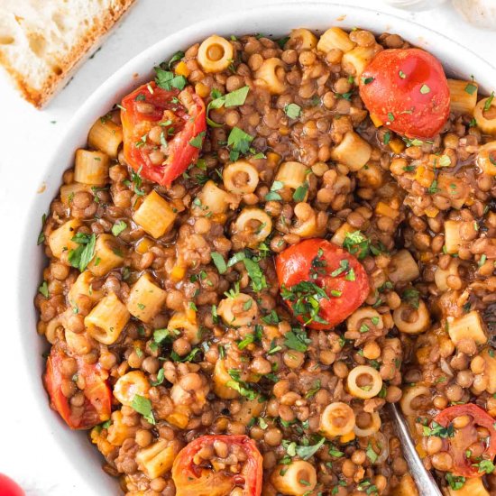 Lentil Pasta (Italian recipe)