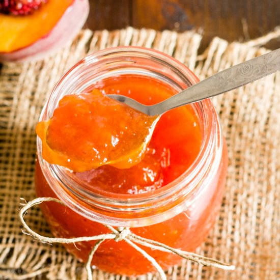 Peach Jam Without Pectin