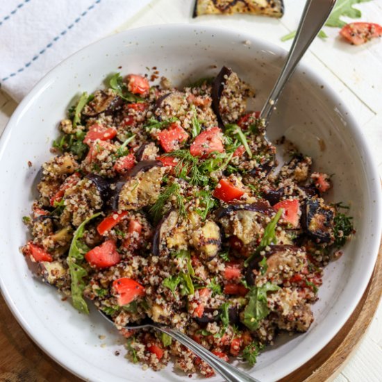 tomato and eggplant salad