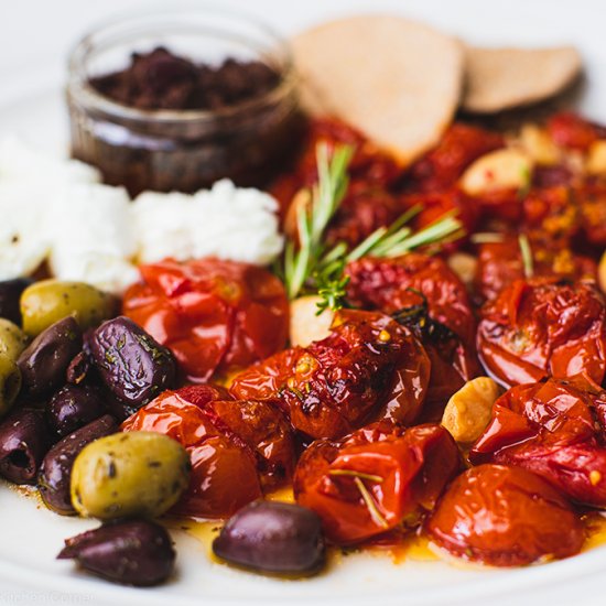 Confit tomatoes, garlic & rosemary